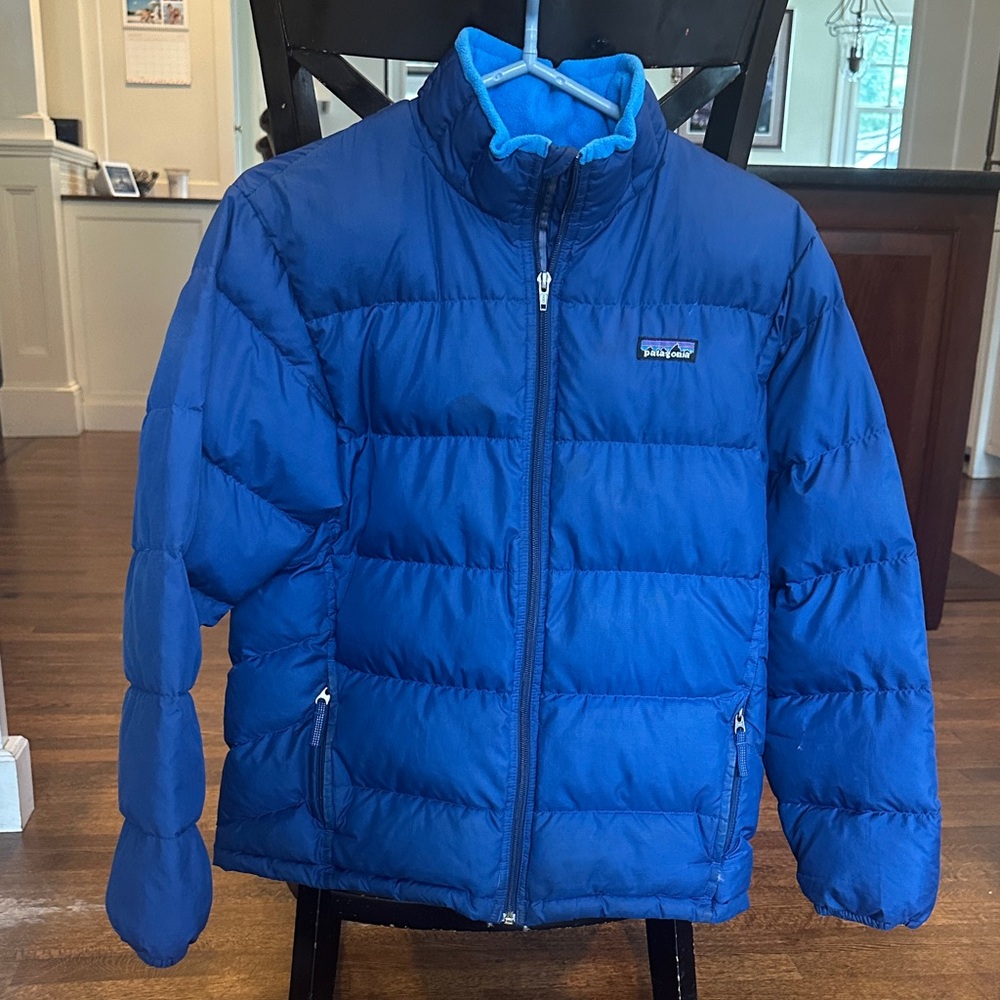 Patagonia Boys Blue Puffer Jacket